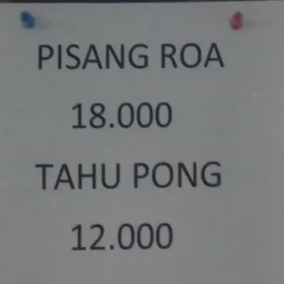 Pisang Goreng Ro'ah & Tahu Pong