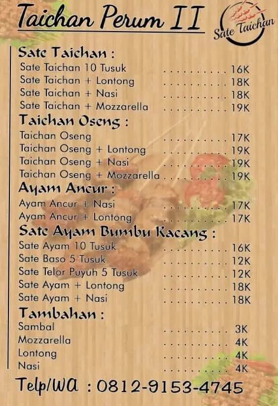 Gambar Makanan Sate Taichan Perum 2 1