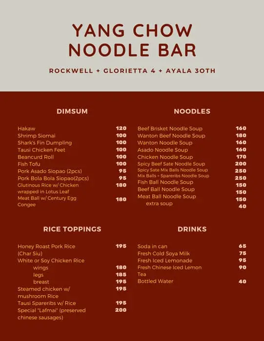 Yang Chow Noodle Bar Food Photo 1