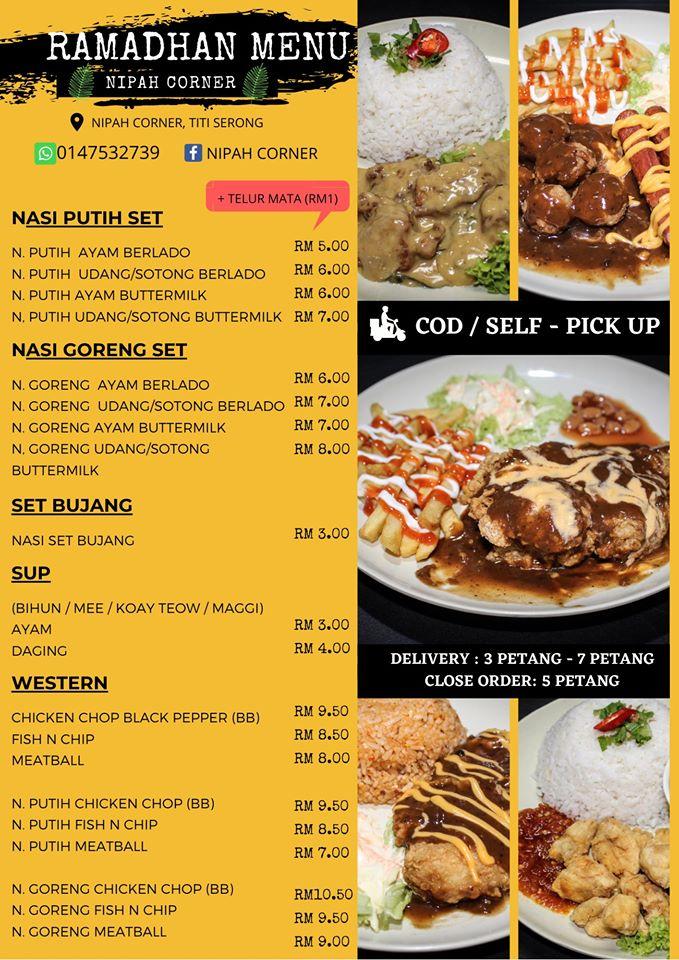 Nipah Corner Food Court menu and price 2022-2023 | YummyAdvisor