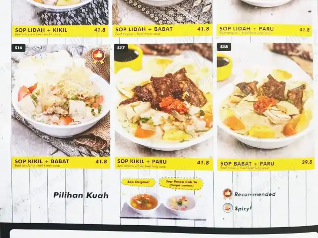 Gambar Makanan Chop Buntut Cak Yo Bintaro Xchange Mall 7