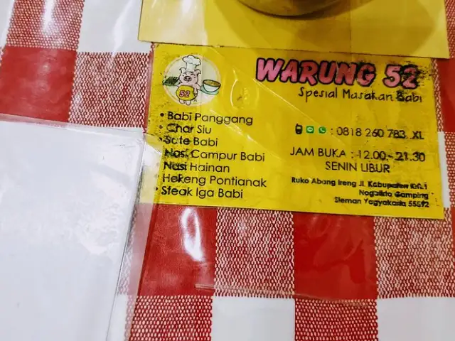 Gambar Makanan Nasi Campur Babi Panggang Warung 52 7