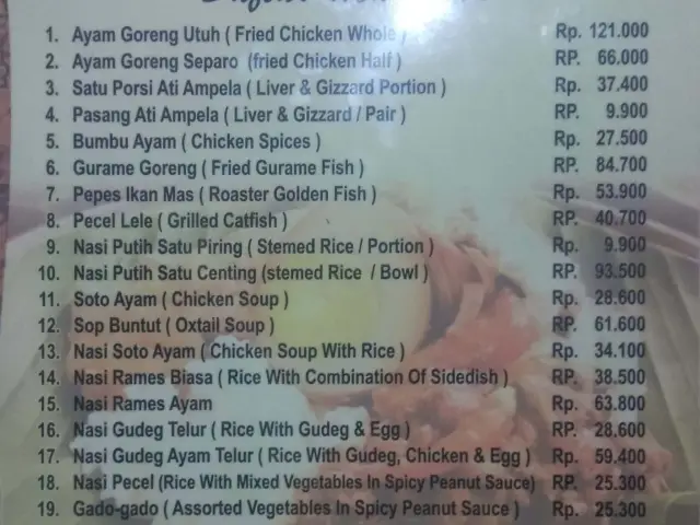 Gambar Makanan Ayam Goreng Suharti 13