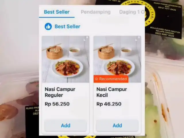 Gambar Makanan Nasi Campur Amin 333 17