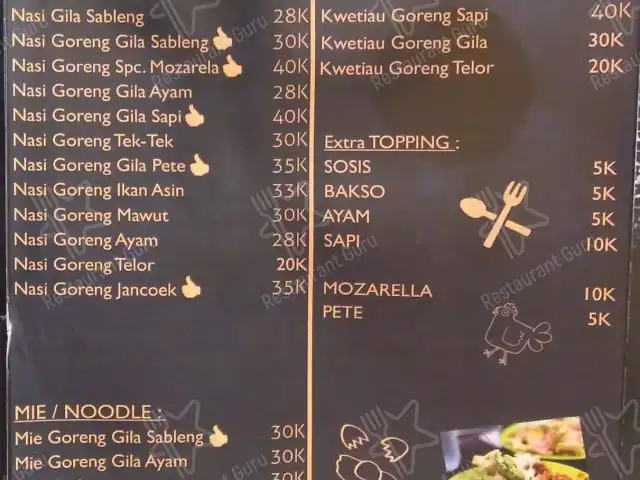 Gambar Makanan Nasi Goreng Gila Sableng - BOXX IN 1