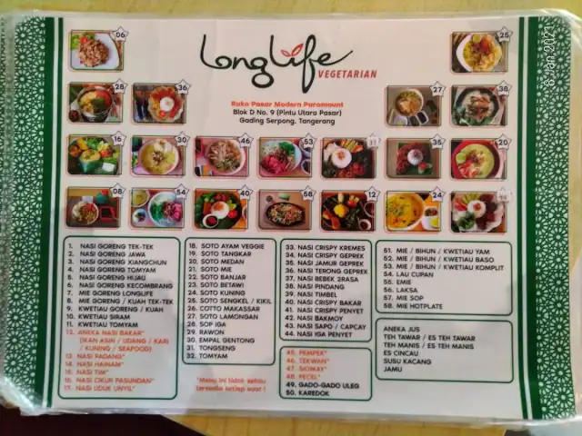Gambar Makanan Vegetarian Long Life Serpong 5
