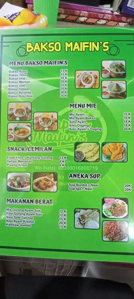 Gambar Makanan BAKSO MAIFIN'S 1