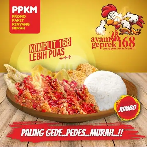 Gambar Makanan Ayam Geprek 168, Kreo Selatan 20