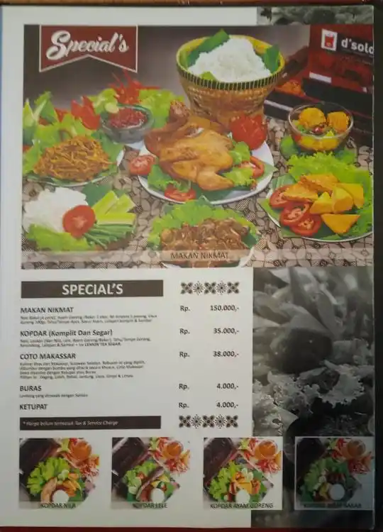 Gambar Makanan D'Solo Resto - Melawai 2