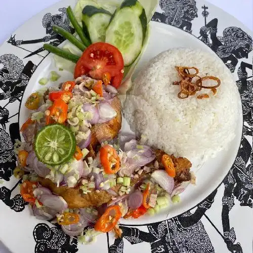 Gambar Makanan Rujak Tipat Cantok dan Nasi Bali Buk Agung, Rumah Tingkat Pagar Putih 3
