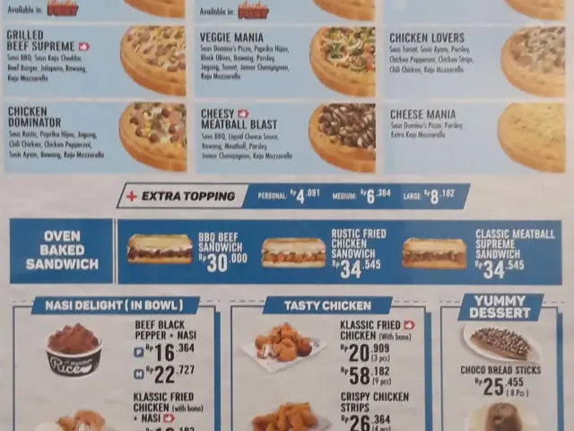 Gambar Makanan Domino's Pizza 2