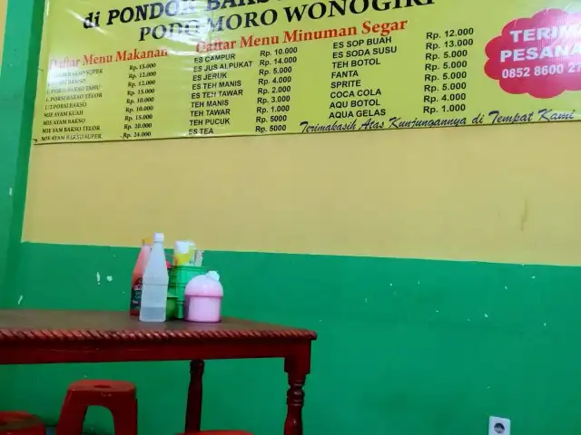 Gambar Makanan Pondok Bakso & Mie Ayam Podo Moro Wonogiri 3