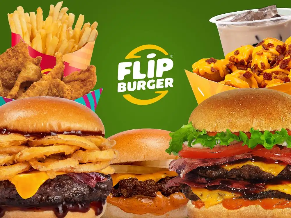 Flip Burger, Xprss Moon Kitchen Sungai Pinang Samarinda