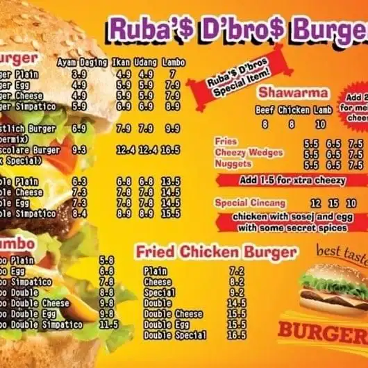 RUBAS D"bros Burgers Food Photo 1