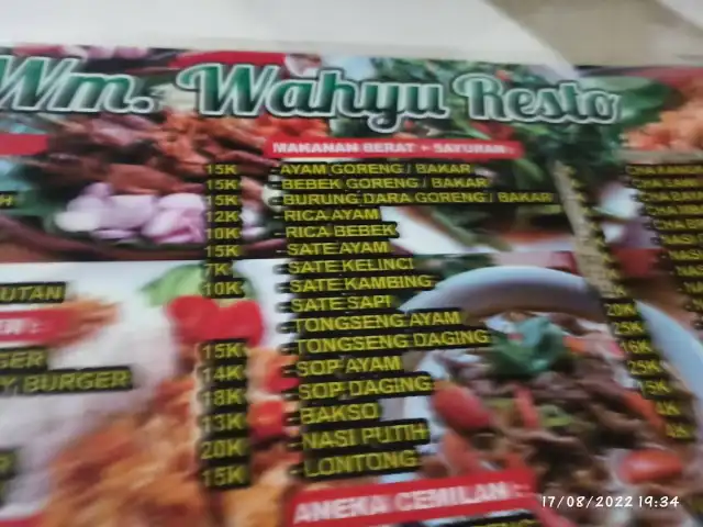 Gambar Makanan Warung Makan Wahyu Resto 3