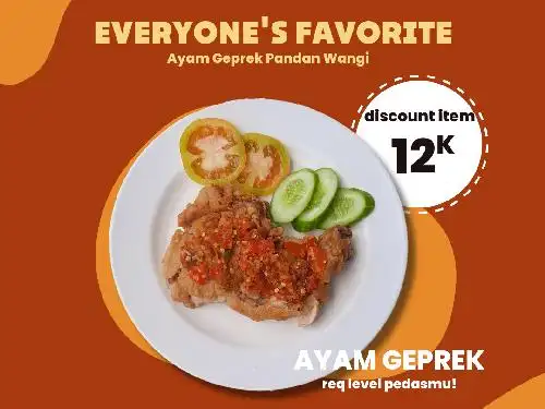 Ayam Geprek Pandan Wangi