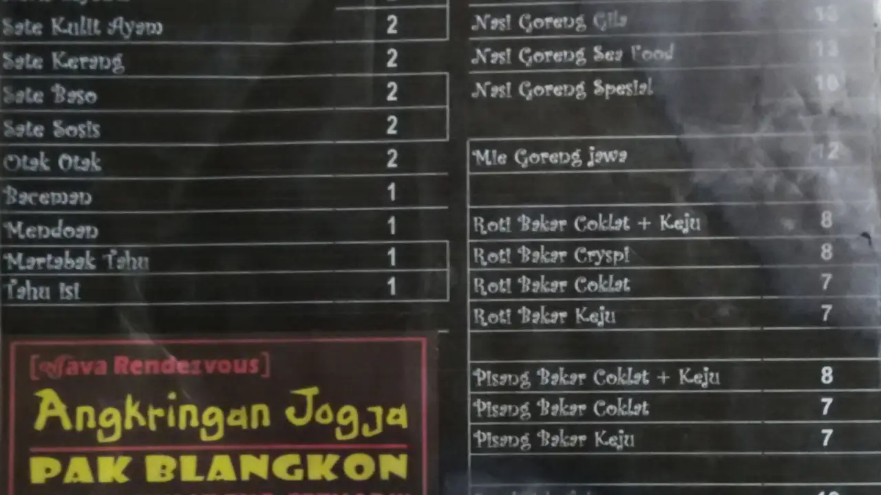 Angkringan Jogja RTM