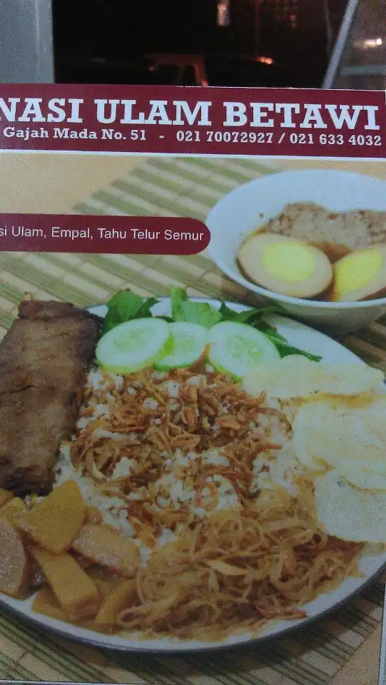 Gambar Makanan Nasi Ulam Kafe Betawi 8