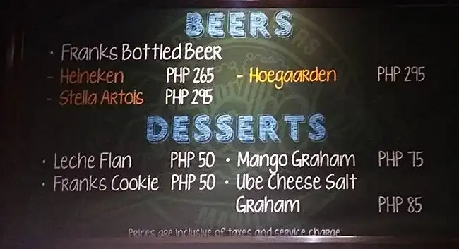 Franks Craft Beers Manila Food Photo 3