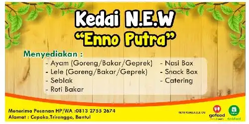 Kedai N.E.W "Enno Putra" (Ayam, Lele, Roti Bakar)