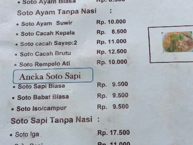 Gambar Makanan Soto Sweger Mbok Lilik 1