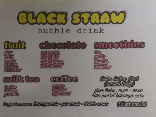 Gambar Makanan Black Straw 1